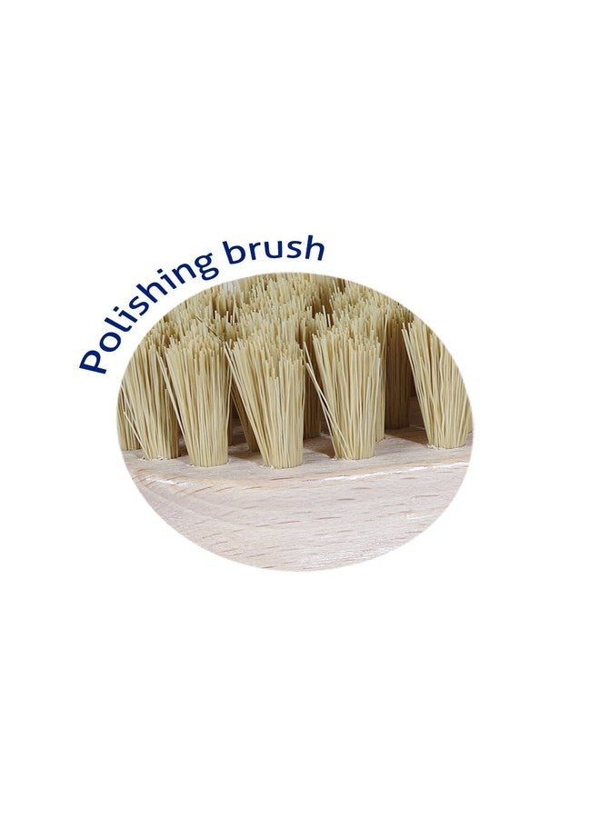 Kaps Shoe Polishing Brush - 100& Horsehair or Synthetic Bristles which Don’t Fall Out - Buff, Polish and Clean Leather Shoes, Boots & Bags (horsehair - 18 cm / 7 inch) - Image 4