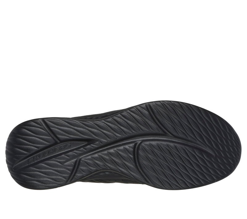 SKECHERS أحذية سكيشرز للرجال سلايد - أوكون سهلة الارتداء بدون استخدام اليدين، أسود، 9.5، متوسط، الولايات المتحدة - Image 3