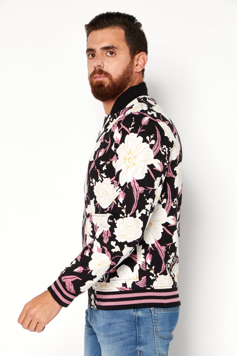 INC Men Floral Print Bomber Jacket, Multicolor - Image 2