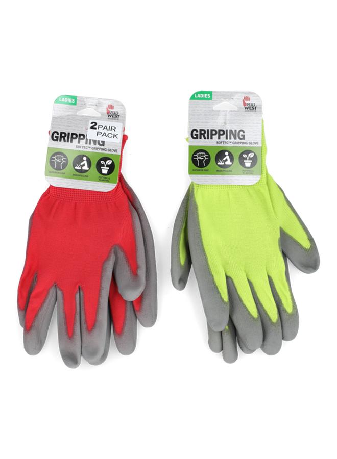 Midwest 2-Pair Secure Handling Gripping Glove Set for Women Multicolor - Image 1