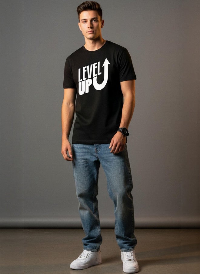 OUTLAWS Men's Typography Printed Round Neck T-Shirt | 100% Pure Cotton | Color Lock Technology | No Shrinkage | Soft & Breathable Casual Wear - Image 1