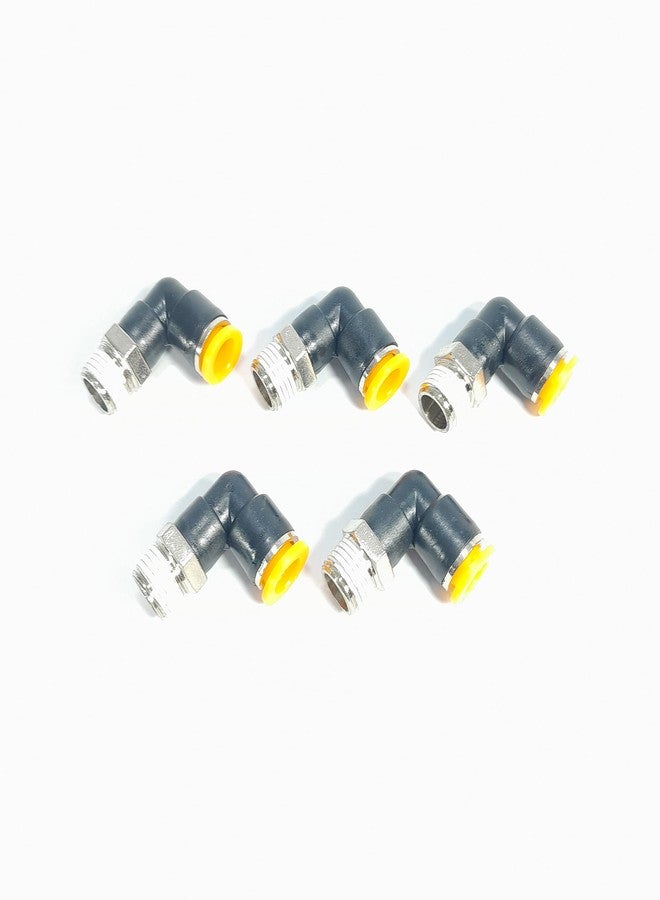 (5pcs) Pneumatic PU Male Elbow Connector 1/2" x 6mm / 8mm / 10mm / 12 mm / 14mm (8mm)