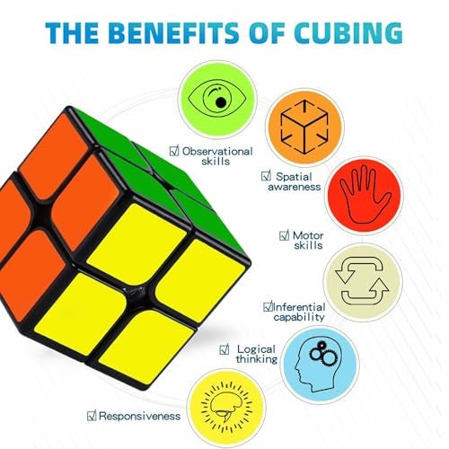 Shengshou 2x2x2 Puzzle Cube, Black - Image 4