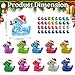 AWEELON 100PCS Christmas Glitter Mini Resin Ducks Luminous Miniature Figures Tiny Ducks Micro Landscape Garden Aquarium Dollhouse for Xmas Birthday Ornaments - Image 4
