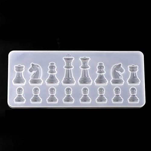 Snoogg Chess Resin Molds Set Including 12in Silicone Checker Chess Board and 3D Piece for Resin Mold/with Finger Cap, Dropper, Pouring Cup and Mixing Stick - Image 4