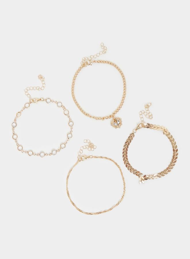 Styli Set of 4 - Embellished Drop Anklet - Image 1