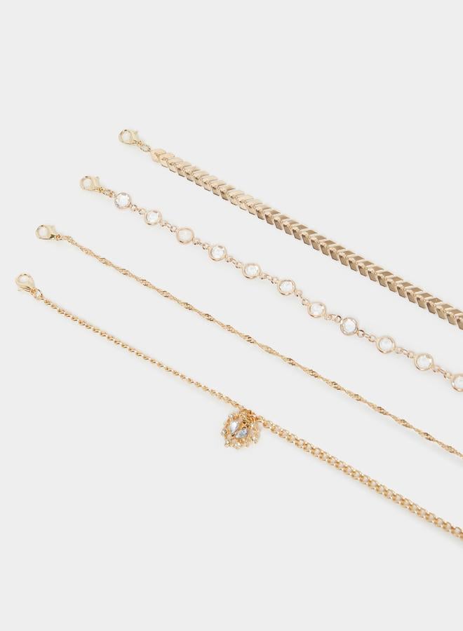 Styli Set of 4 - Embellished Drop Anklet - Image 3