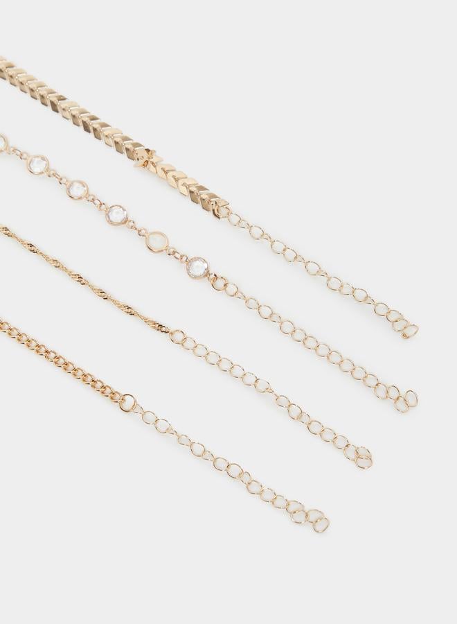 Styli Set of 4 - Embellished Drop Anklet - Image 4