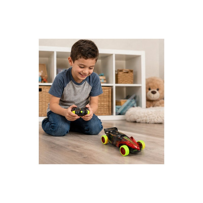R/C Action Drive: Remote Control Racing Car Toy with Colour Lamp, Red and Black, for Children - Image 3