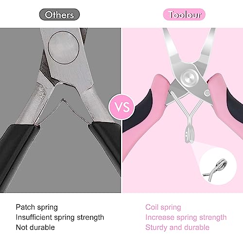 Toolour مجموعة كماشة المجوهرات Toolour أدوات صناعة المجوهرات للبالغين، 11 قطعة مجموعة أدوات كماشة مجوهرات احترافية مع مستلزمات صناعة المجوهرات للحرف اليدوية DIY - Image 3