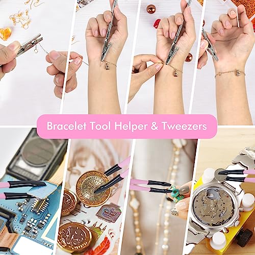 Toolour مجموعة كماشة المجوهرات Toolour أدوات صناعة المجوهرات للبالغين، 11 قطعة مجموعة أدوات كماشة مجوهرات احترافية مع مستلزمات صناعة المجوهرات للحرف اليدوية DIY - Image 5