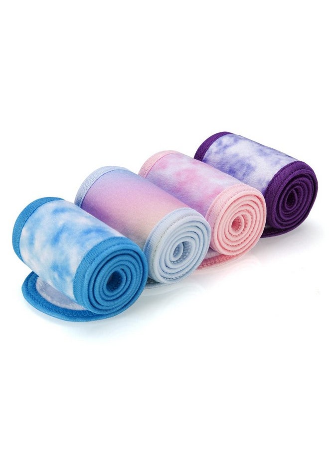 DENFANY - Spa Facial Headband, Terry Cloth Headband 4 Pack Ultra Soft Adjustable Skincare Headband For Face Washing, Shower, Facial Mask, Yoga - Image 1