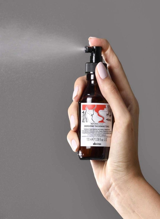 Davines Naturaltech ENERGIZING Thickening Tonic, Light Leave-In Treatment For Full-Bodied Shine, 3.38 Fl Oz - Image 5