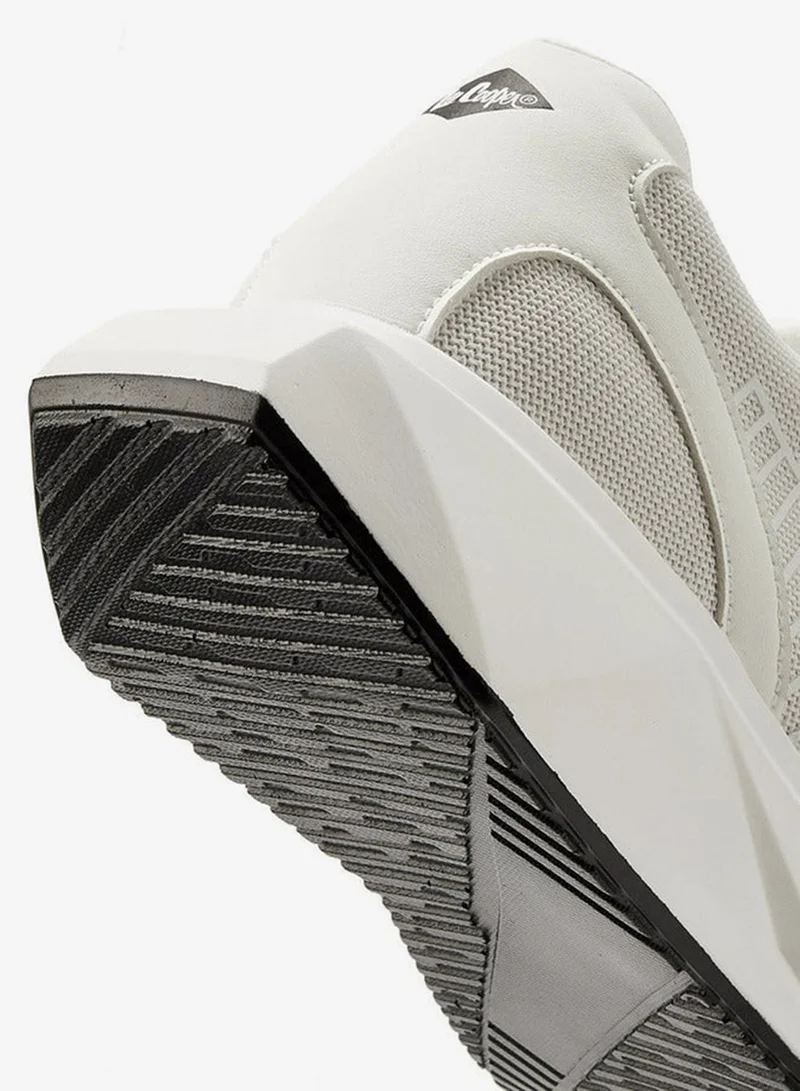 Lee Cooper WHITE Men's Striped Lace-Up Sneakers for Men | Best Price UAE