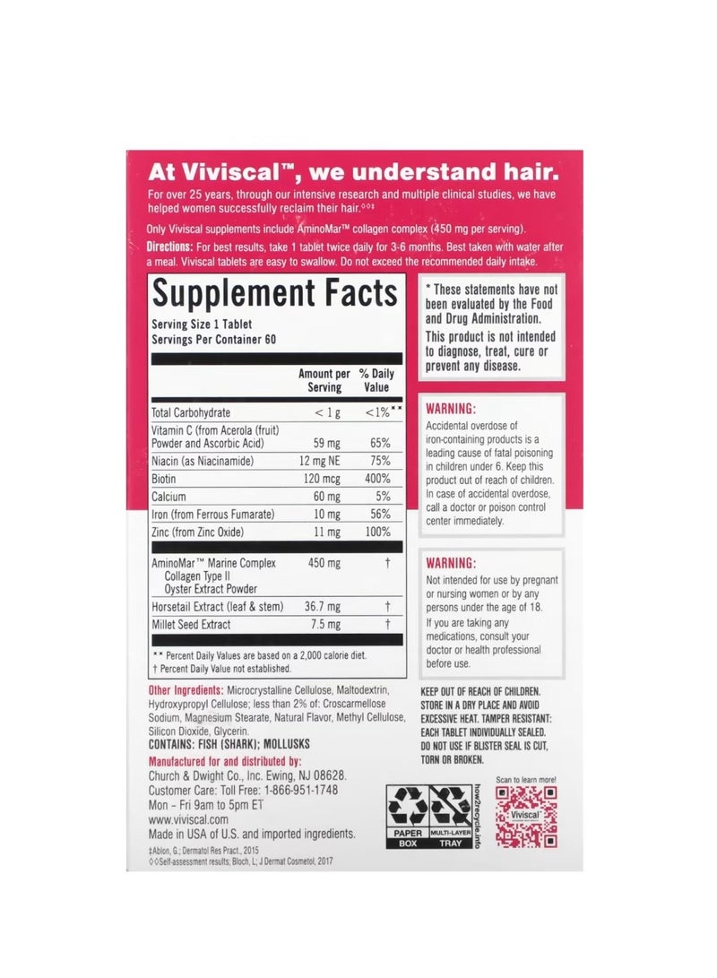 Hair Growth Supplement 60 Tablets