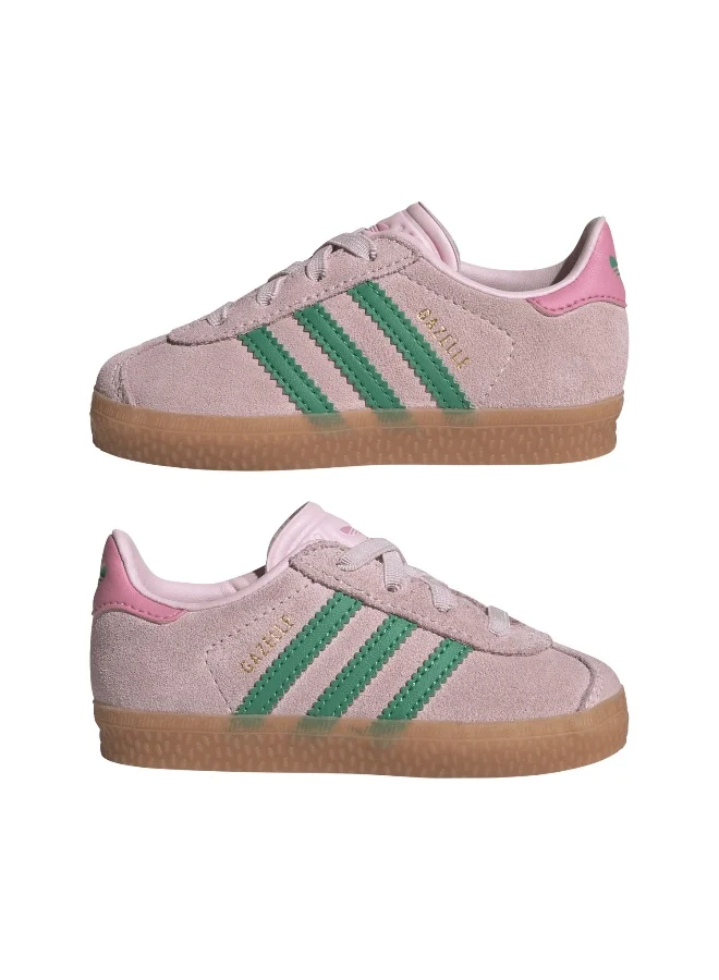 Adidas Adidas GAZELLE CF EL I Pink CASUAL Trainers FOR BABY BOYS AND GIRLS 9.5K