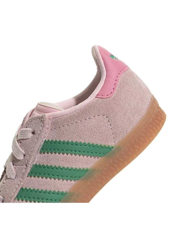 Adidas Adidas GAZELLE CF EL I Pink CASUAL Trainers FOR BABY BOYS AND GIRLS 9.5K