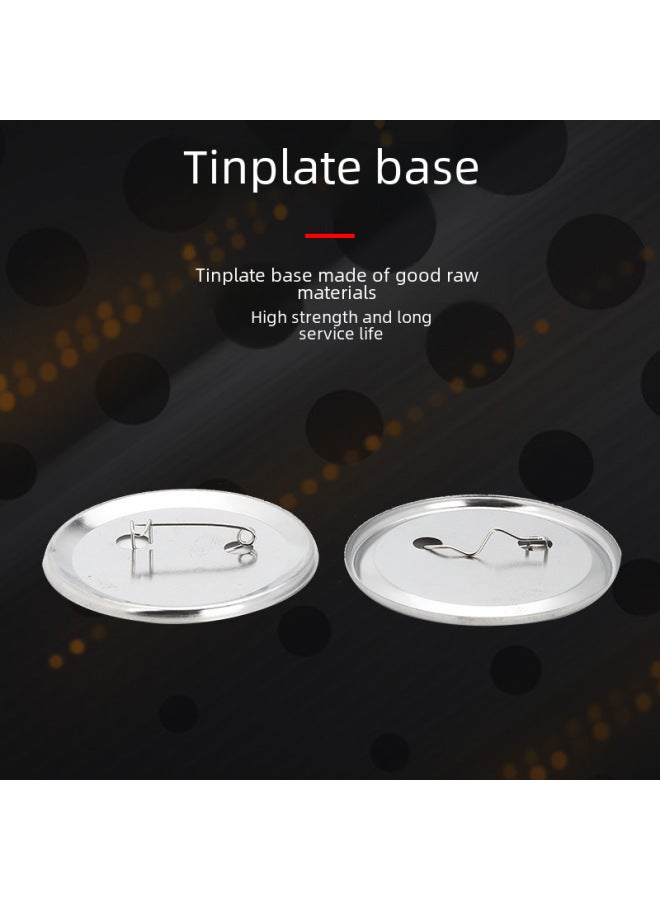 Chia Tinplate Badge Material Yum Iron Bottom Badge Consumables Production Badge Consumables Accessories Manufacturers - Image 3