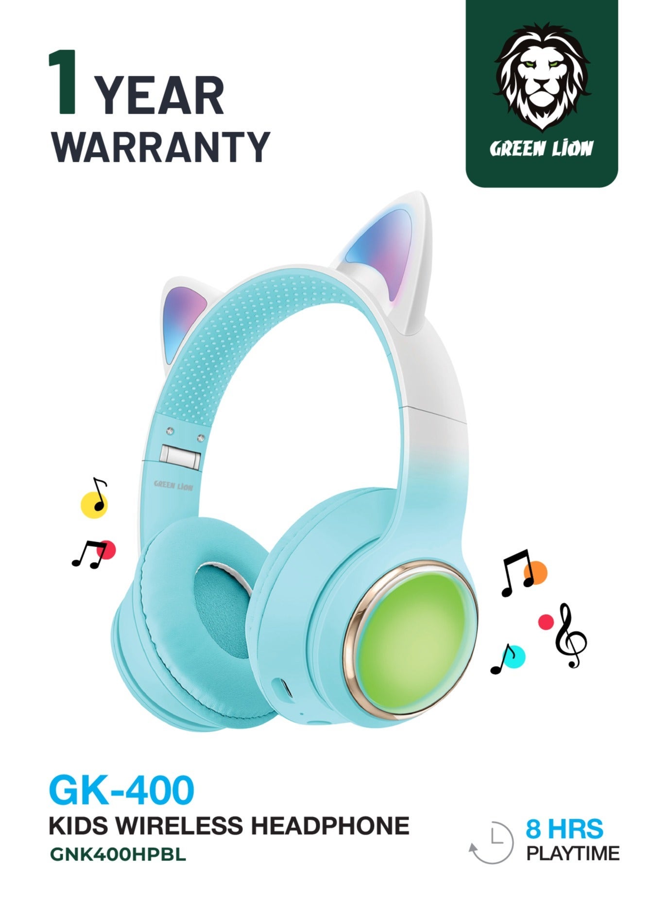 Green Lion Green Lion gl-400 Kids Wireless Headphones ZCE483667C423B03ABDECZ
