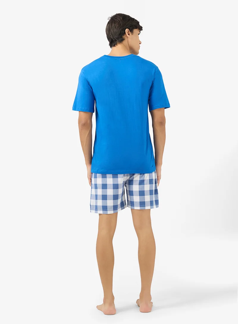 سفنتي فايف طقم بيجامة تي شيرت وشورت