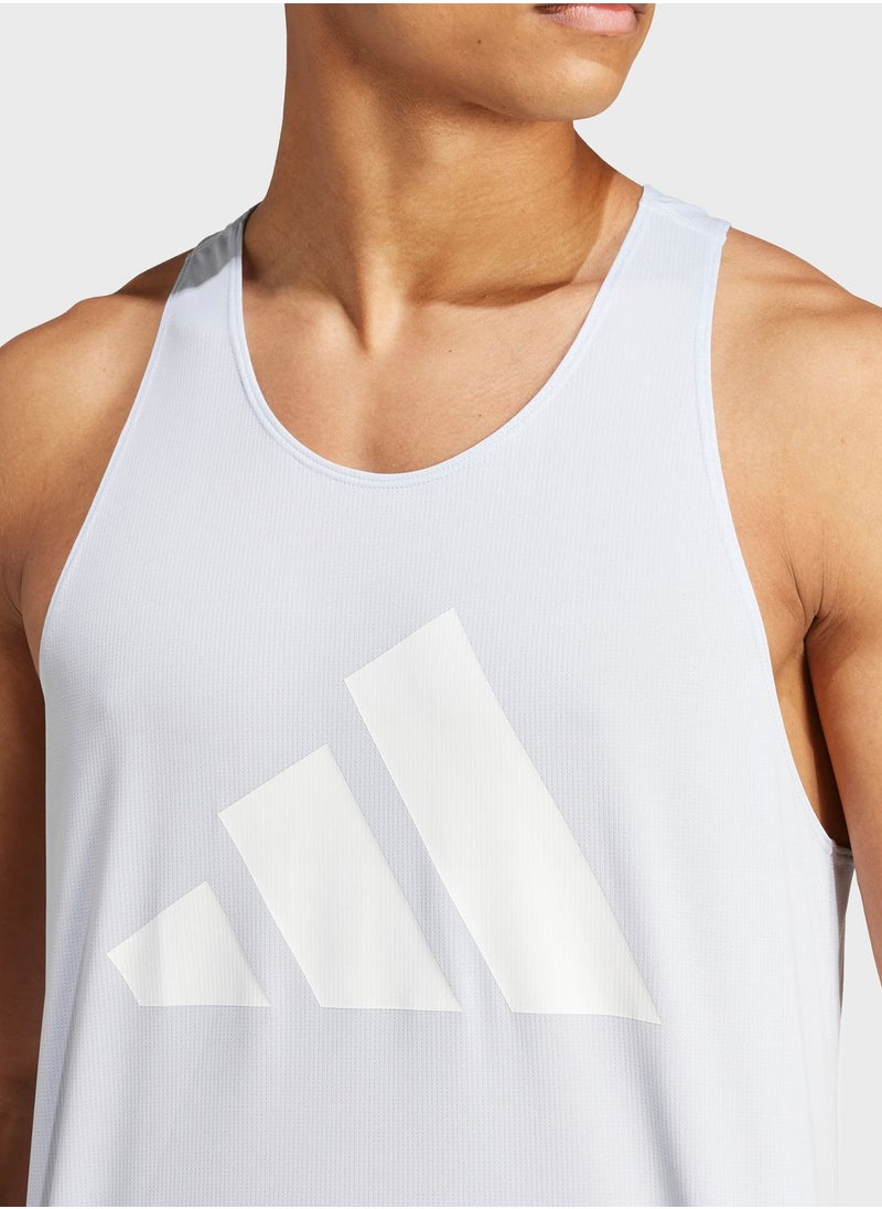 Adidas - Sereno 3 Stripes Tank - Image 1