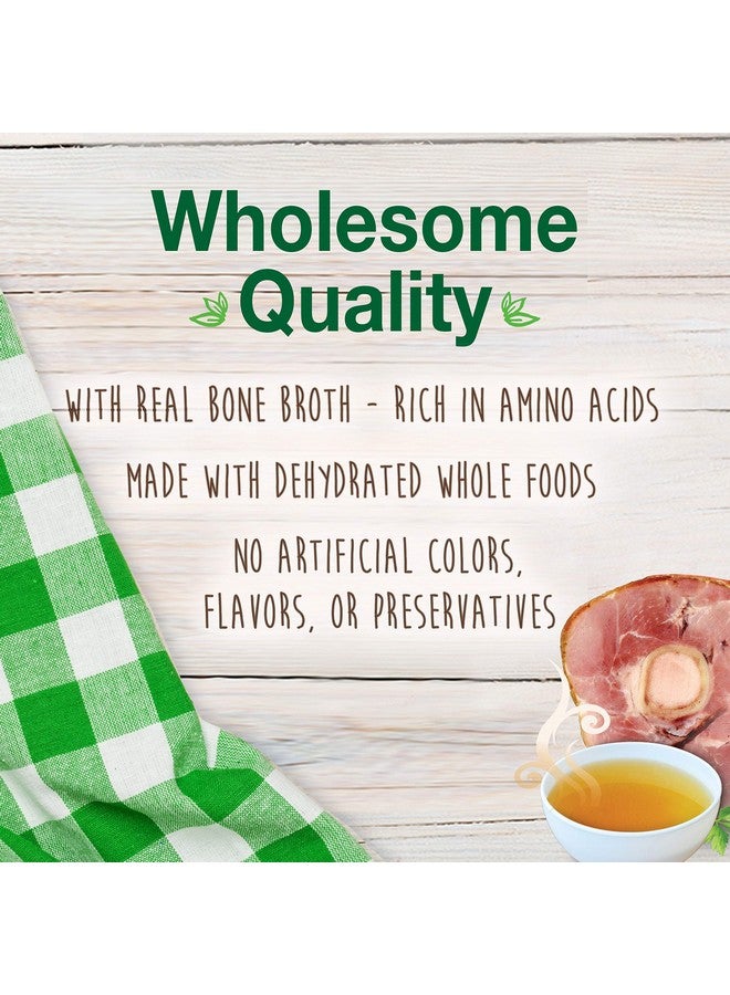 Nylabone Healthy Edibles Broth Bone Natural Dog Chews Long Lasting Treats Ham Flavor Small/Regular - Up to 25 Ibs. (4 Count) - Image 3