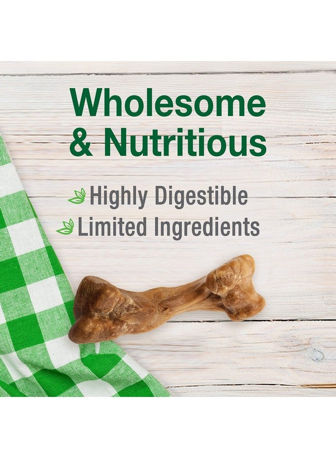Nylabone Healthy Edibles Broth Bone Natural Dog Chews Long Lasting Treats Ham Flavor Small/Regular - Up to 25 Ibs. (4 Count) - Image 2