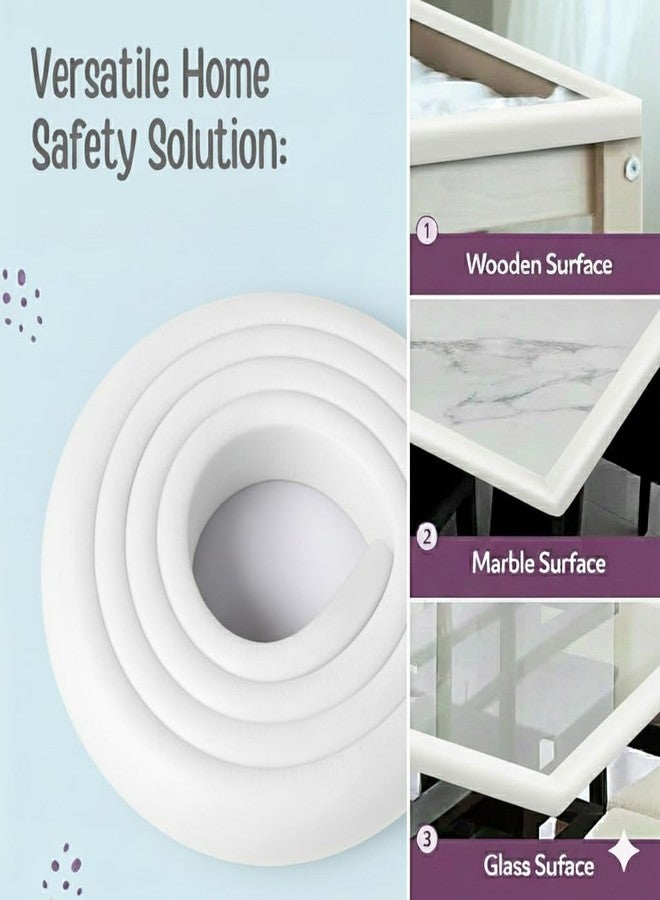 Safe-O-Kid U - Shaped 2 MTR Baby Safety Edge Protector, Kids Proofing Foam Bumper Strip for Sharp Edges, Cushion Guard for Furniture & Tables, (White) - Image 4