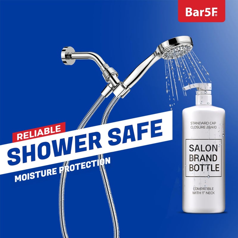 Bar5F Universal Shampoo/Conditioner Pump for Bottle, 1 L/33.8 oz., Piece 2 White  - Image 4