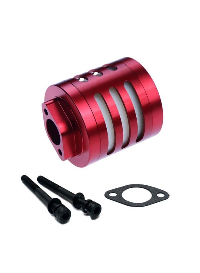 FLMLF Air filter Set for 1/5 RC Hpi Baja Rovan King Motor 5B 5T 5SC FG GoPed (red) - Image 3