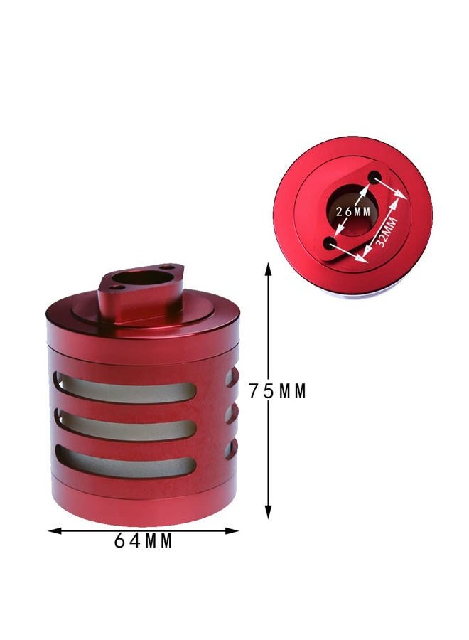 FLMLF Air filter Set for 1/5 RC Hpi Baja Rovan King Motor 5B 5T 5SC FG GoPed (red) - Image 2