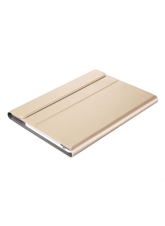 A860 Samsung Galaxy Tab S6 10.5 inch T860 T865 Detachable Bluetooth Keyboard Tablet Case with Pen Holder Elastic Strap Gold