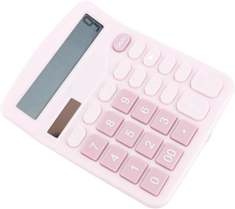 Pssopp 12 Digit Calculator, Solar Powered Portable Electronic Calculator with Clear Display for Office and Student Use - Image 4