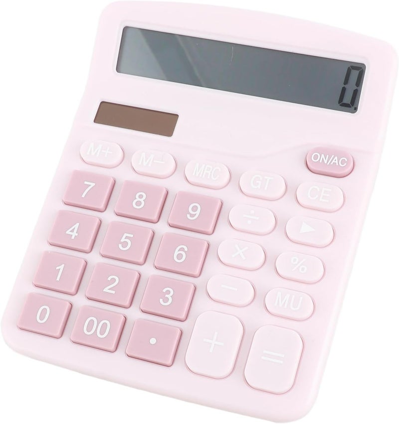 Pssopp 12 Digit Calculator, Solar Powered Portable Electronic Calculator with Clear Display for Office and Student Use - Image 5