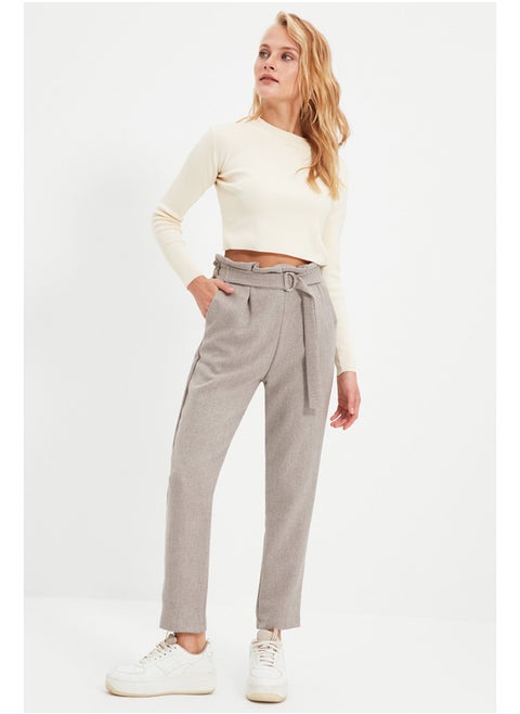 Pants - Gray - Carrot pants
