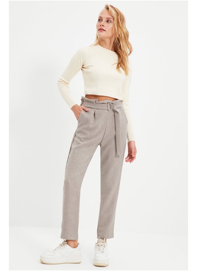 trendyol - Pants - Gray - Carrot pants - Image 1