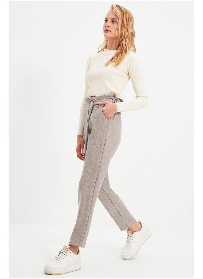 trendyol - Pants - Gray - Carrot pants - Image 1