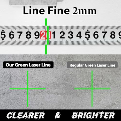 Takamine 16 Lines Green Laser Level Pro, 4x360° 4D Green Cross Line Professional for Construction, Two 360° Vertical and Two 360° Horizontal Laser Level Pulse Mode and Remote Controller - Image 2