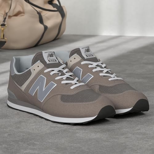 New Balance Men's 574 Core Sneaker, Grey/White, 5.5 - Image 2