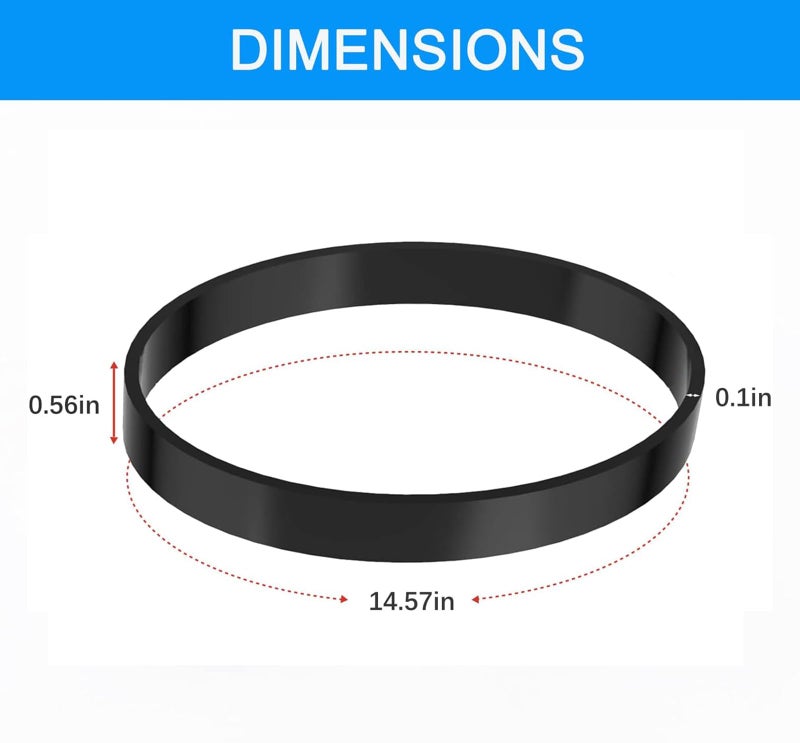 Detetap Vacuum Belt for Bissell Style 7/9/10/12/14/16 2252 2254 1793 P/N 3031120 Bissell Powerforce Helix, Cleanview, Powerlifter Swivel Rewind Models, Replace Parts #2031093#3031123#32074 (Pack of 2) - Image 5