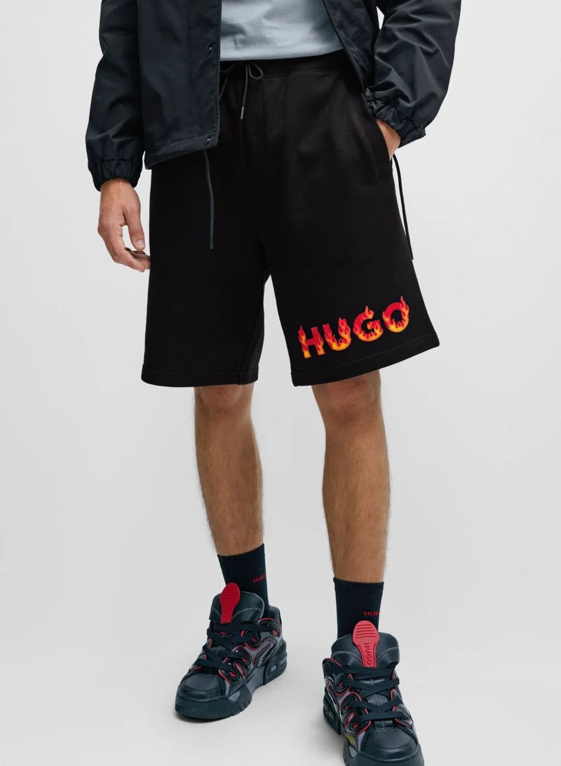 HUGO Logo Printed Shorts