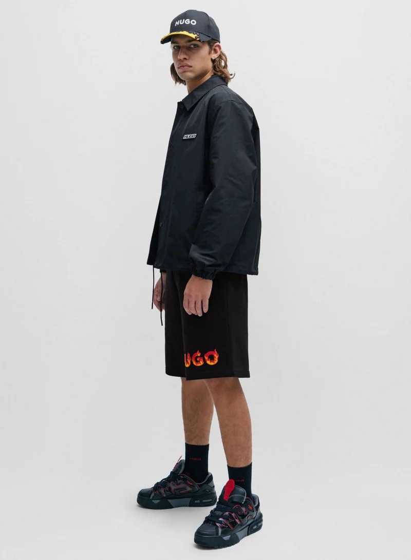 HUGO Logo Printed Shorts
