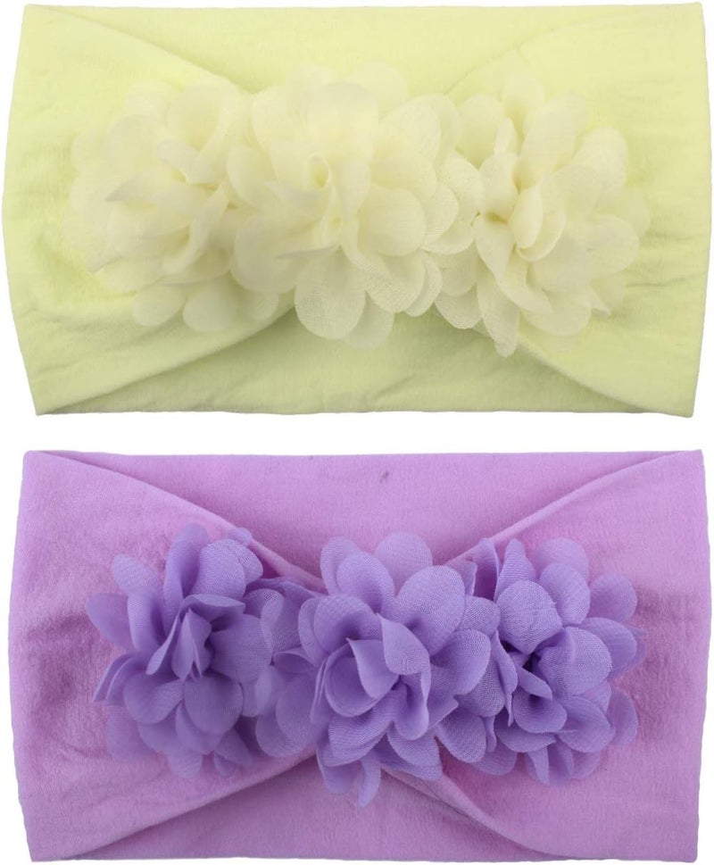 WZT Stretchy Knot Nylon Baby Headbands For Newborn Baby Girls Infant Toddlers Kids Bows Child Hair Accessories - Image 4