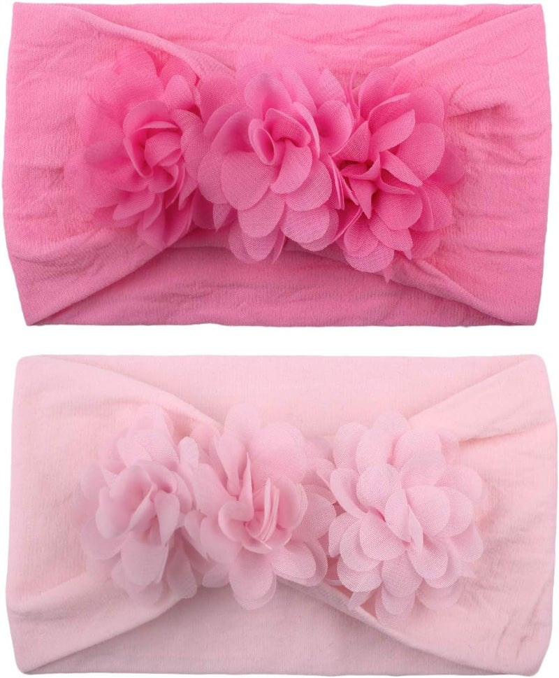 WZT Stretchy Knot Nylon Baby Headbands For Newborn Baby Girls Infant Toddlers Kids Bows Child Hair Accessories - Image 5