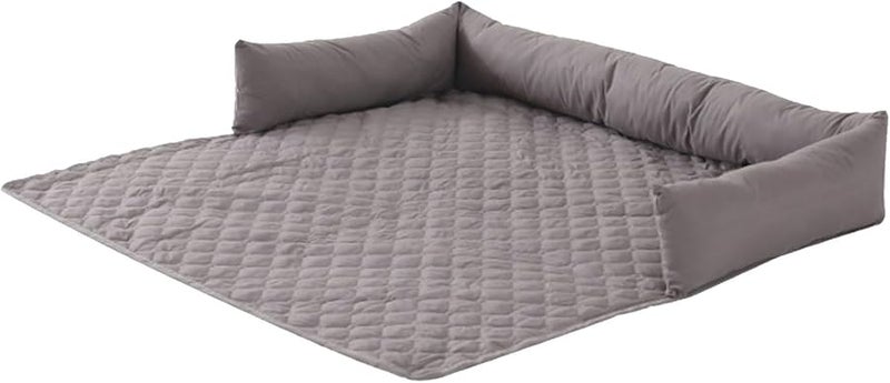 Light Grey Large Soft Thick Pet Bed Mattress Cushion Blanket Mat For Puppy - Image 1