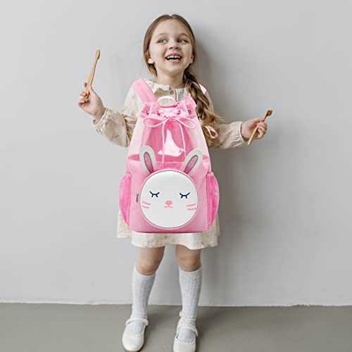 mygreen Kids Easter Drawstring Backpack Adorable 3D Animal Design Waterproof for Swim Beach Sports - Image 3