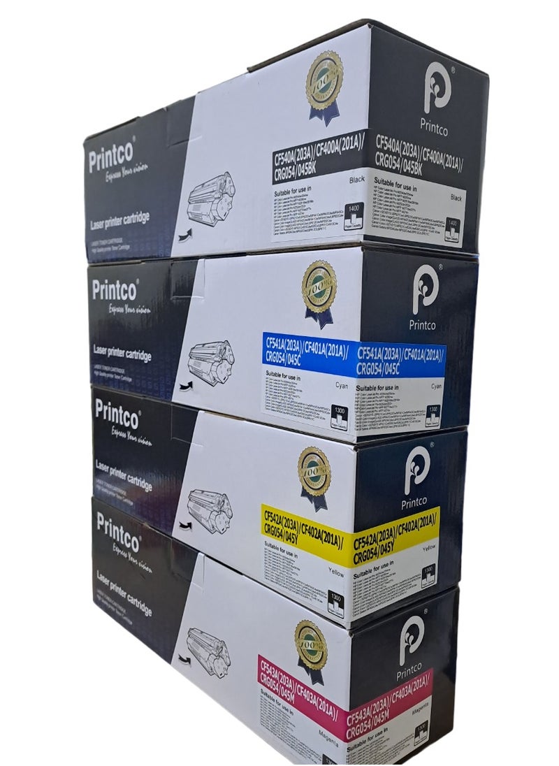 Printco Compatible Toner 045 CRG045 Cartridge Replacement for Canon Color ImageCLASS MF631Cn MF632Cdw MF633Cdw MF634Cdw MF635Cx/LBP612Cdw/ i-Sensys LBP611Cn/613Cdw  - Image 2