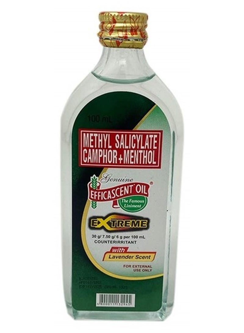 EFFICASCENT OIL ساليسيلات الميثيل القوية مع الكافور والمنثول برائحة اللافندر 100 مل