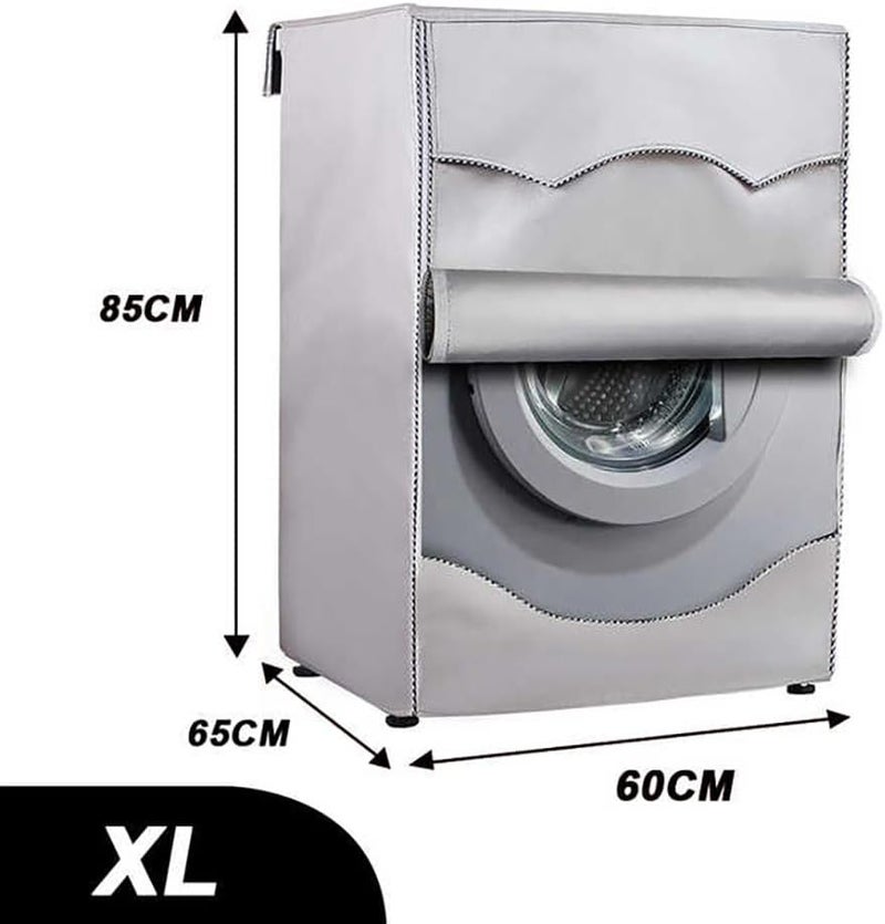 Tazweeq Washer Dryer Cover, Silver Coating Oxford Cloth Full-automatic Roller Washing Machine Washer Dryer Cover, Waterproof Sun-resistant Dust Cover (XL) - Image 5