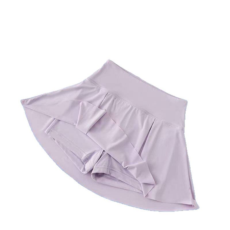 Girls Pleated Skort with Shorts, Quick Dry, Ice Silk, Anti-exposure, Summer Tennis Skirt - Image 5